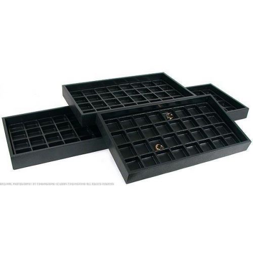 4 32 slot jewelry display inserts &amp; travel trays for sale