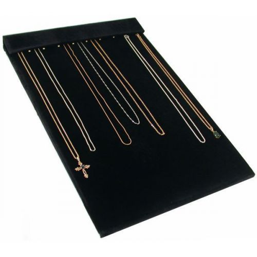 Black chain board slatwall necklace display findingking for sale