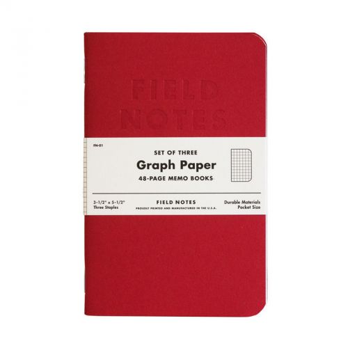 Field Notes Red Blooded Edition 3-Pack New
