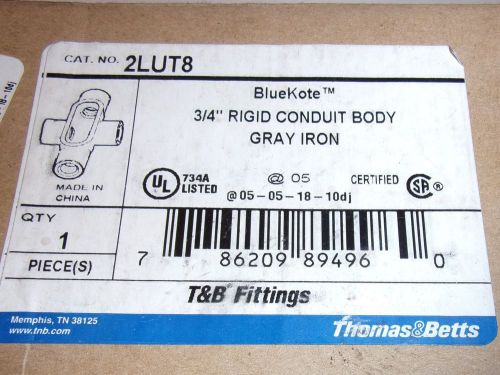 BLUEKOTE X27 Conduit Body, Style X, 3/4 In Cat 2LUT8 Thomas and Betts
