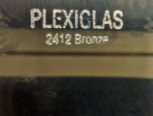 1/4&#034; bronze #2412 smoke tint acrylic plexiglas plastic sheet .250&#034; x 12&#034; x 48&#034; for sale