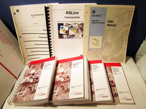 8allen bradley user manuals &amp; guides rslogix5 &amp; 500 rslinx panelview plc5 1336+2 for sale
