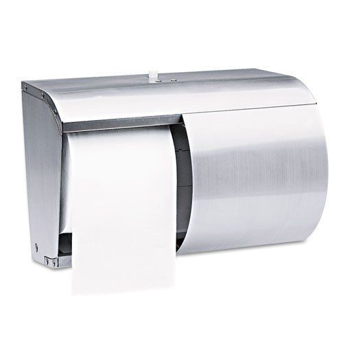 Kimberly-Clark 09606 Bath Tissue Dispenser, Coreless Double Roll, StainlessSteel