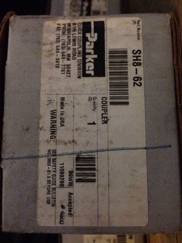 PARKER 60 SERIES STAINLESS 303 STEEL SH8-62 Hydraulic Coupler NIB