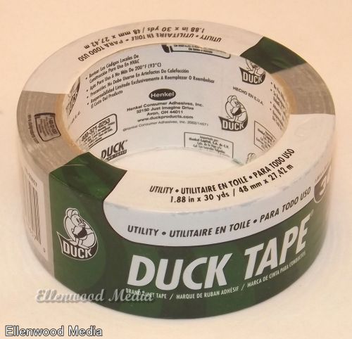 Duck Utility Duct Tape Gray Grey Classic Utility 30 yards 1.88 inch New ZZ J