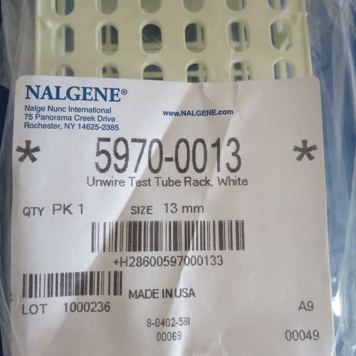 Qty 6 nalgene polypropylene unwire test tube racks for 13mm test tubes 5970-0013 for sale