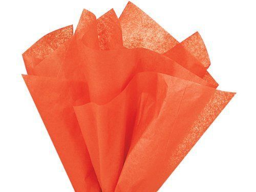Brand New Orange Bulk Tissue Paper 15&#034; x 20&#034; - 100 Sheets