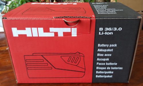 New Hilti B 36/3.0 Li-Ion Battery Pack Part# 418009
