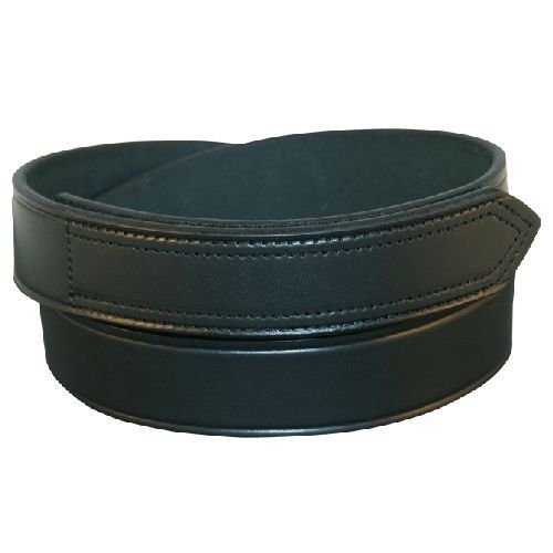 Boston Leather 6530-1-42 Black Plain 42&#034; Velcro Tipped Sam Browne Garrison Belt