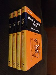 AUDEL CARPENTERS AND BUILDERS LIBRARY VOLUMES 1-4, 4TH EDITION 1978