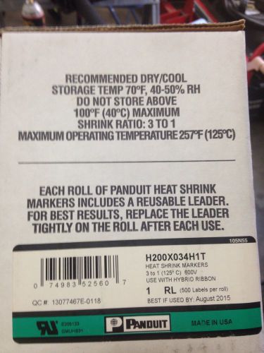 Panduit Mil Spec Heat Shrink Labels H200X034H1T 500ct