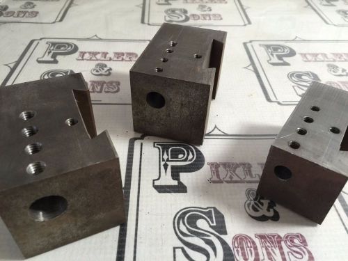 3 shop made 0 series kdk quick change lathe boring bar holders 3/8&#034; , 1/2&#034; &amp; 5/8 for sale
