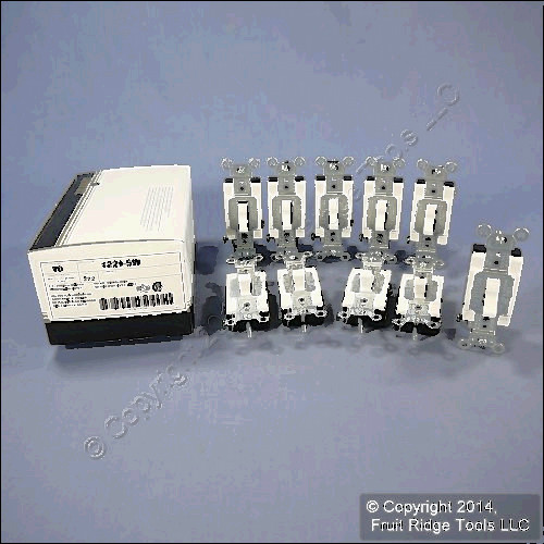 industrial pole for sale, 10 leviton white industrial toggle wall light switches single pole 20a 1221-sw