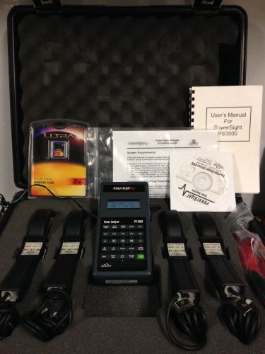 Summit technology power and energy analyzer powersight ps3500 complete kit &amp;more for sale