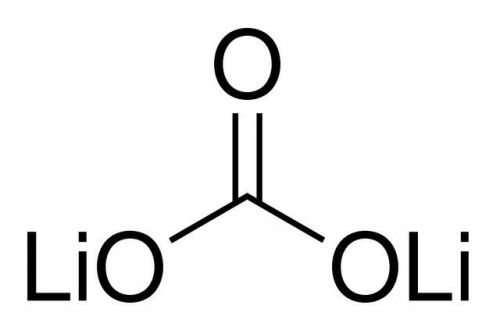 Lithium carbonate, reagent, 99.0+%, 100g
