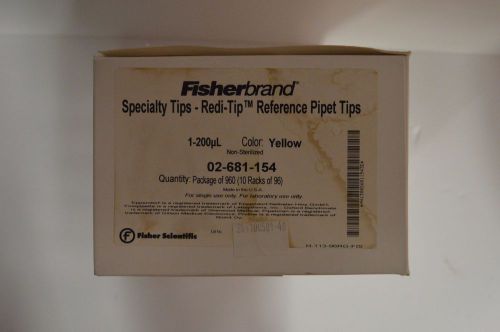 Fisherbrand Specialty Tips - Redi-Tip Reference Pipet Tips 1-200uL 02-681-154