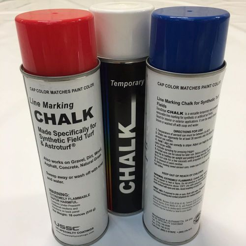 Spray Chalk temporary removable aerosol striping chalk 12 can case
