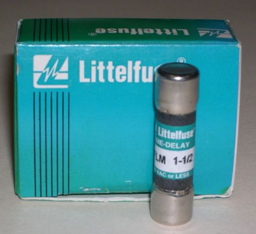 LITTELFUSE, 1.5A SLO-BLO FUSES , FLM 1-1/2, PARTIAL BOX OF 4