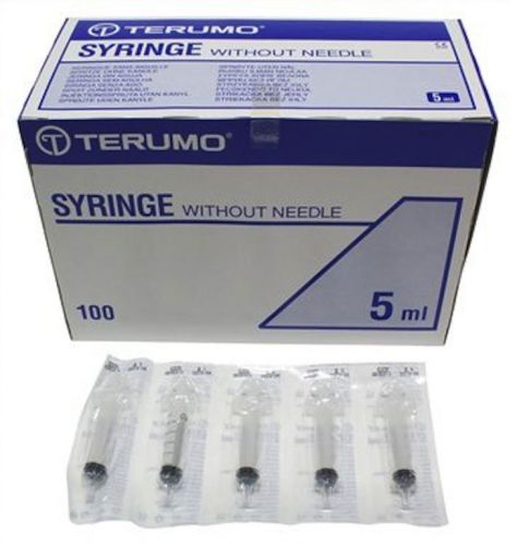Terumo syringe without needle 5ml , pack of 100 for sale