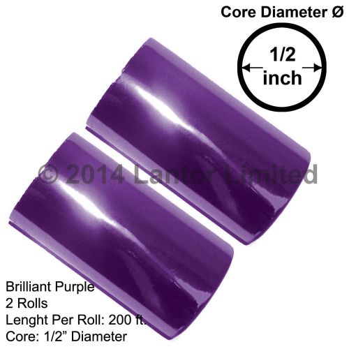 Hot Stamping Foil Brilliant Purple KINGSLEY 3&#034;W 400&#039;ft 2 x 200 ft #BW88-59E-S2#