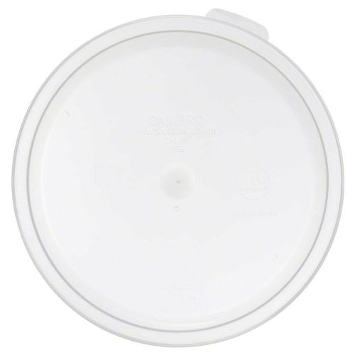 Lot of 12 cambro rfsc1148 round lid cover for 1 quart storage container white for sale
