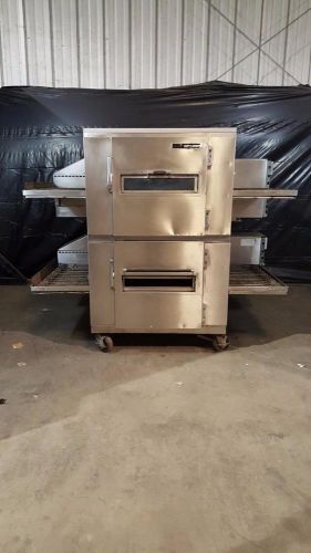 Lincoln 1202 double stack electric conveyor ovens for sale