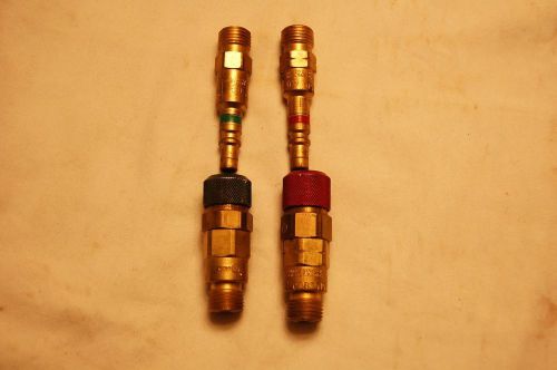 Oxygen Acetylene Torch Quick Connectors with Check Valves