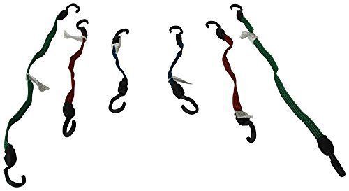 Highland 9002900 fat strap bungee cord assortment - 6 piece for sale