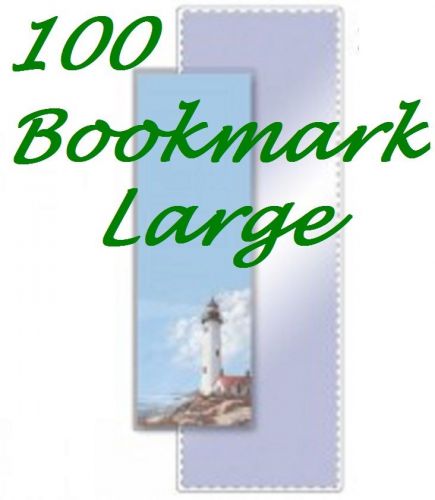 100 Bookmark Laminating Laminator Pouches/Sheets  2-3/8 x 8-1/2..   5 mil