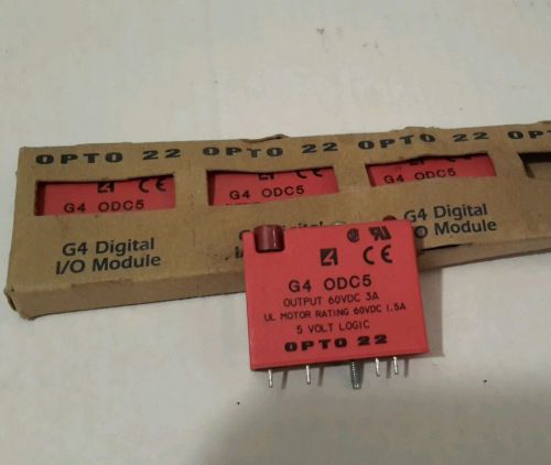 OPTO 22 G4 ODC5 5V G4 DIGITAL I/O MODULE (LOT OF 4) NEW $39