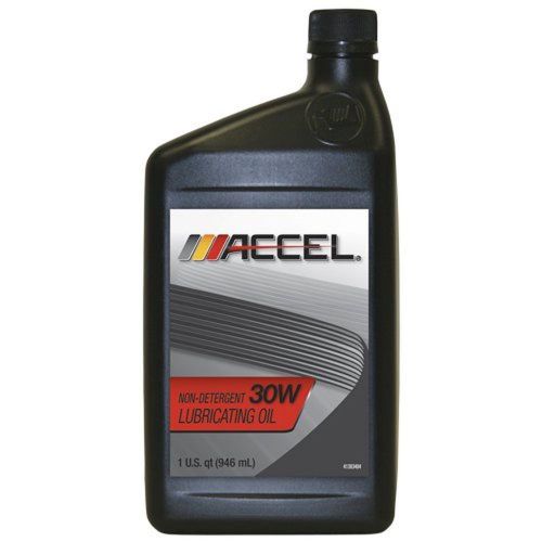Accel 80511 sae 30 non-detergent motor oil - 1 quart bottle (case of 12) for sale