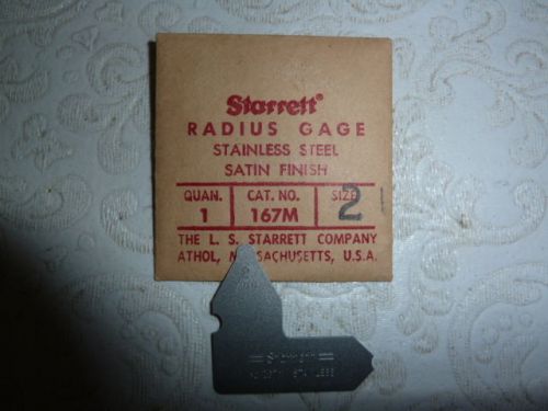 Starrett Radius Gauge 2mm