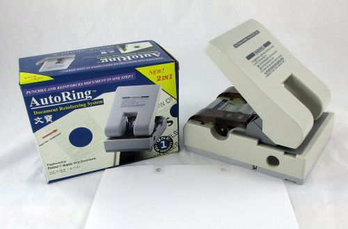 AutoRing Document Reinforcing System Model AHP-802 Hole Punches &amp; Adds Hole Tape