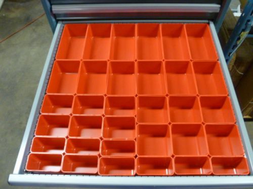 33pc 3&#034; Deep Organizer Storage Bins Toolbox Tray  Dividers fit Lista &amp; Vidmar