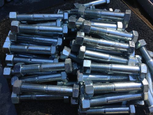 Unistrut 3/8&#034; x 3 1/4&#034; hex slotted machine screws with nut(50piecs) for sale
