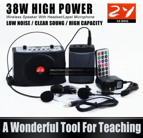 Waist Amplifier Loudspeaker Speaker Wireless Headset Lapel Clip Mic For Teaching