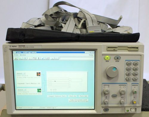 Hp / agilent 16702b logic analysis system w/ 16753a, 16717a &amp; cables for sale