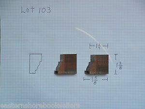 Lot 103 - custom trim profile molding knives- corrugated shaper moulder steel for sale