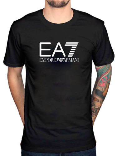 PROMOTION T-Shirt GILDAN EA7 Armani Marine size M-XXXL 100% Coton