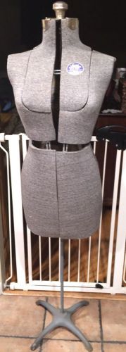 Acme Adjustable Dress Form Size B In Classic Grey, All Original Parts Mannequin