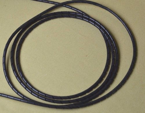 60&#039; foot 1/4&#034; zeus spiral cut cable wrap black  ** new ** for sale