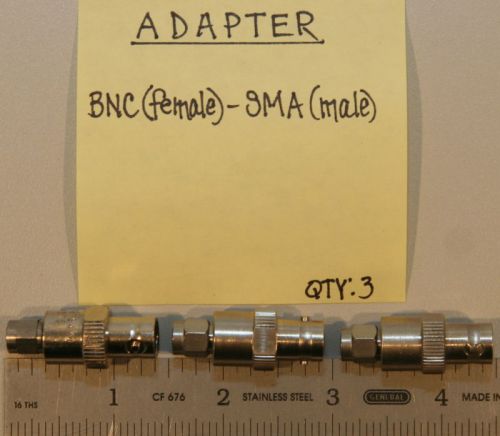 (3) BNC(Female) to SMA(Male) Adapters