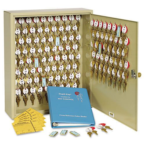 Locking two-tag cabinet, 120-key, welded steel, sand, 16 1/2 x 4 7/8 x 20 1/8 for sale