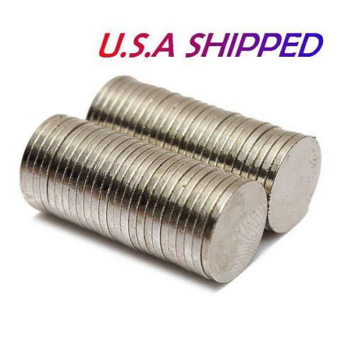 50pcs 10mm x 1mm n50 strong round disc rare earth magnets neodymium u.s shipped for sale