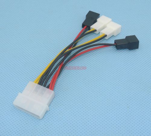 PC Fan Power Splitter Cable 4-pin 12V to 2/3pin 12V 5V Y-Splitter x10pcs