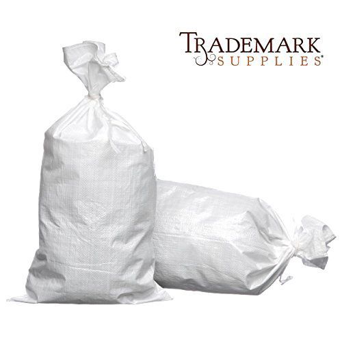 Woven Polypropylene Sand Bags With Ties &amp; UV Protection Size: 14x26, Number o...