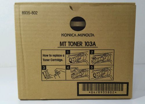 New OEM Konica Minolta MT Toner 103A 4  Black Cartridges Copier Machine 8935-802