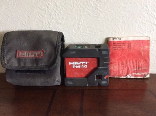 Hilti Laser Level PM 10 with cover and Manual