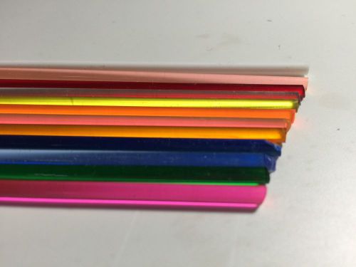 1/8&#034; Assortment Colored Acrylic Rod (60 Ft Total)