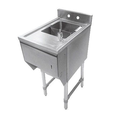John Boos EUBDS-1521STD Underbar Sink Units - 15&#034; with soap and towel dispenser